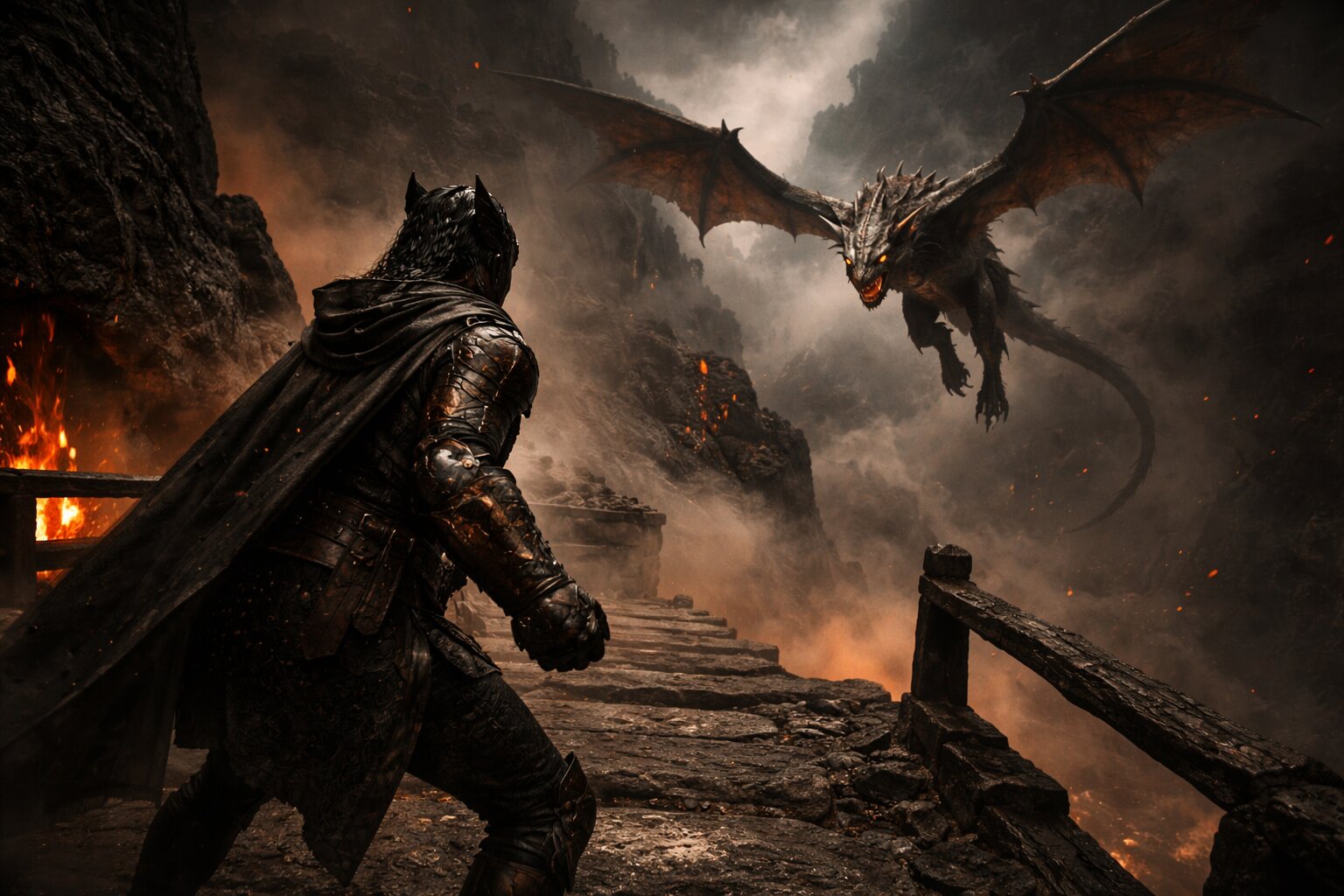 In the sulfur-blasted Wyrmsmoke Mountains, Kaelen Fireheart hunts a stolen relic tied to her draconic bloodline. Her ascent through shrines, war camps, and ancient calderas will decide whether the mountain's sovereign fire is bound, broken, or reborn.