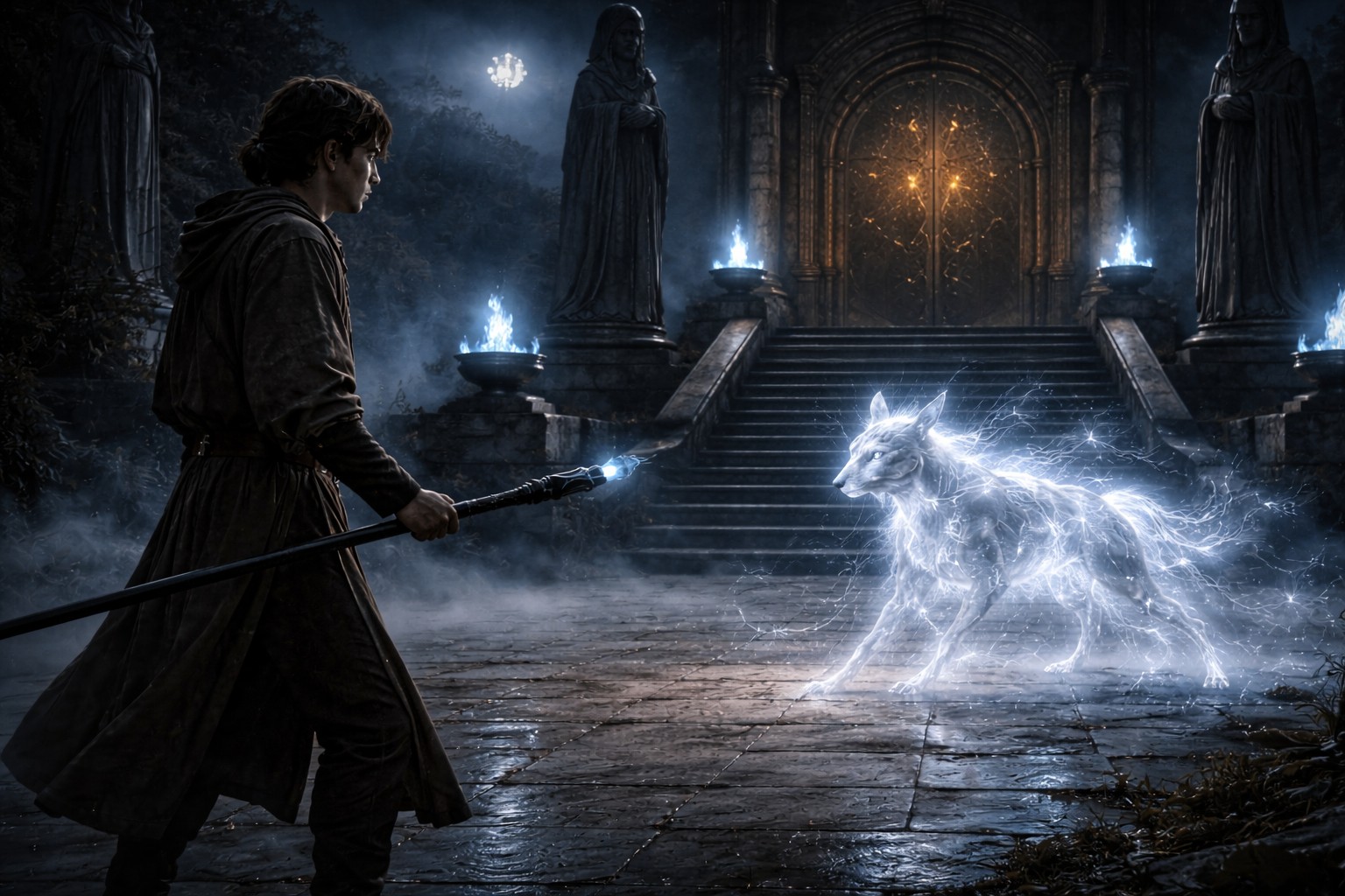 A young human mage named Maxwell enters the sacred Trial of the Mage, crossing ancient halls, haunted groves, and forbidden chambers to earn the right to be named an official mage. Courage, intellect, and discipline will decide whether he rises as a true wielder of the arcane or is broken by the path.